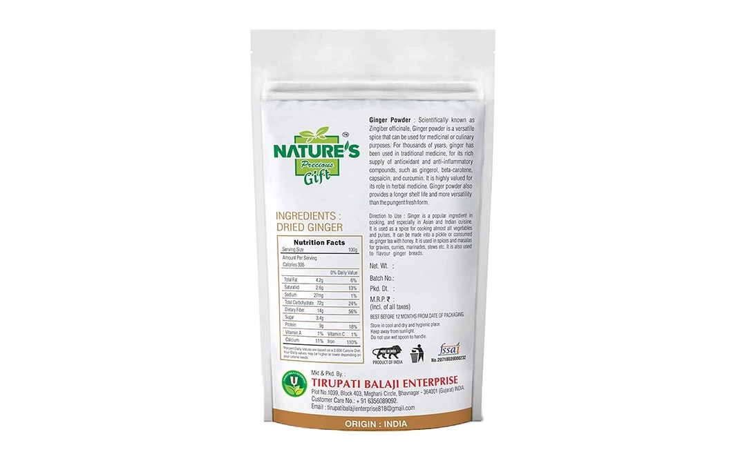 Nature's Gift Ginger Powder    Pack  1 kilogram